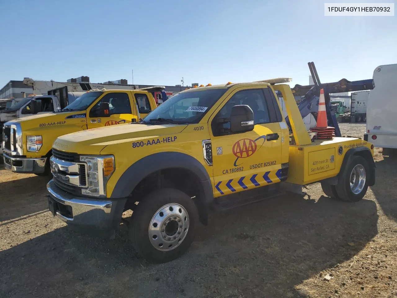 2017 Ford F450 Super Duty VIN: 1FDUF4GY1HEB70932 Lot: 74450894