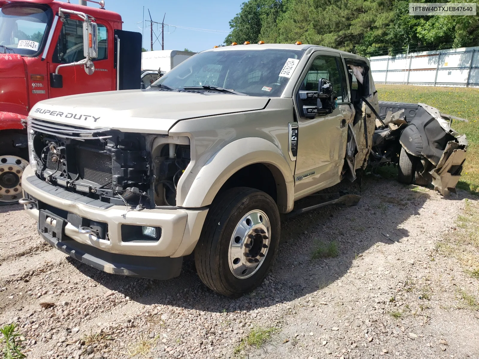 2018 Ford F450 Super Duty VIN: 1FT8W4DTXJEB47640 Lot: 58762124