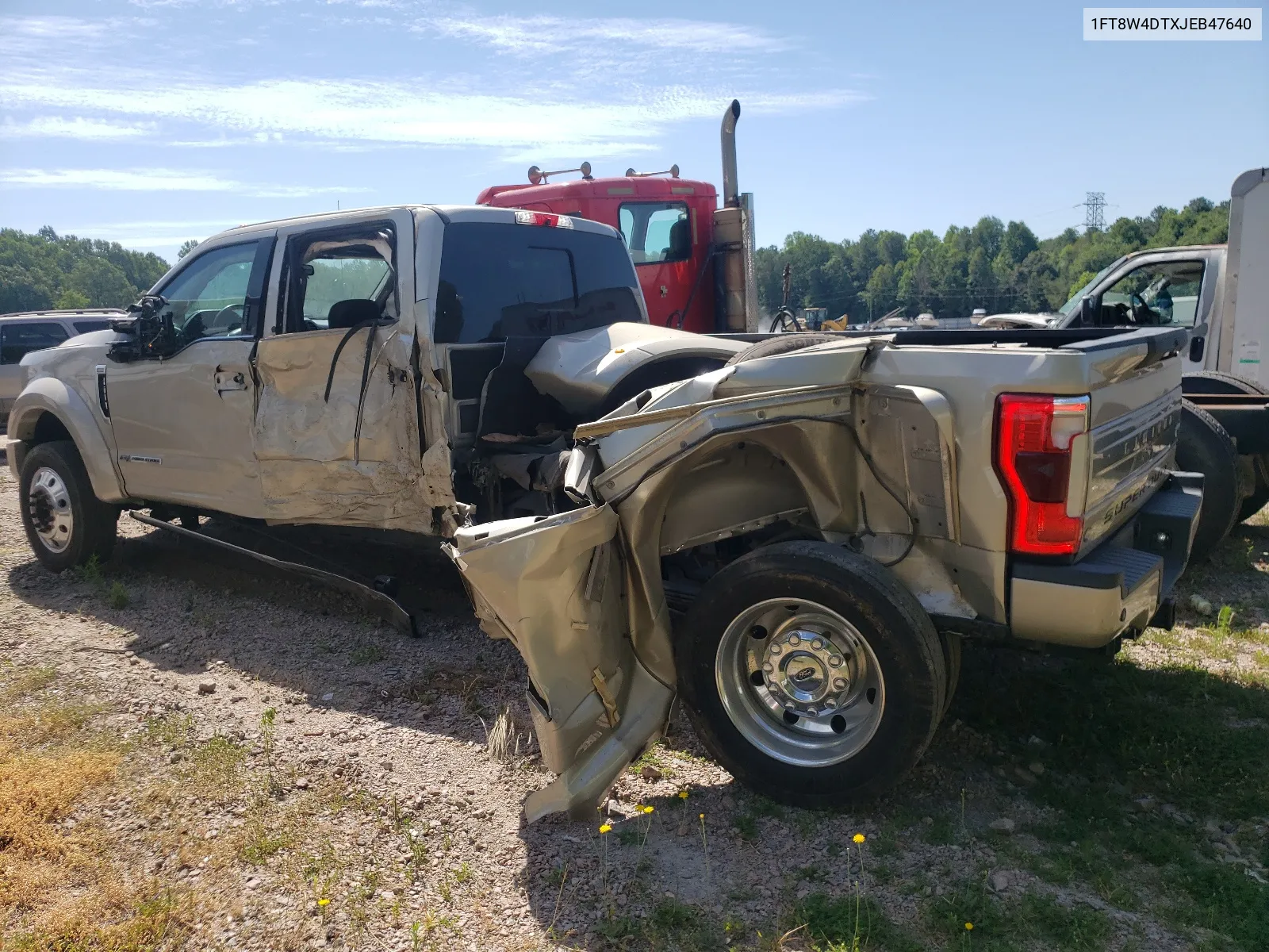 2018 Ford F450 Super Duty VIN: 1FT8W4DTXJEB47640 Lot: 58762124