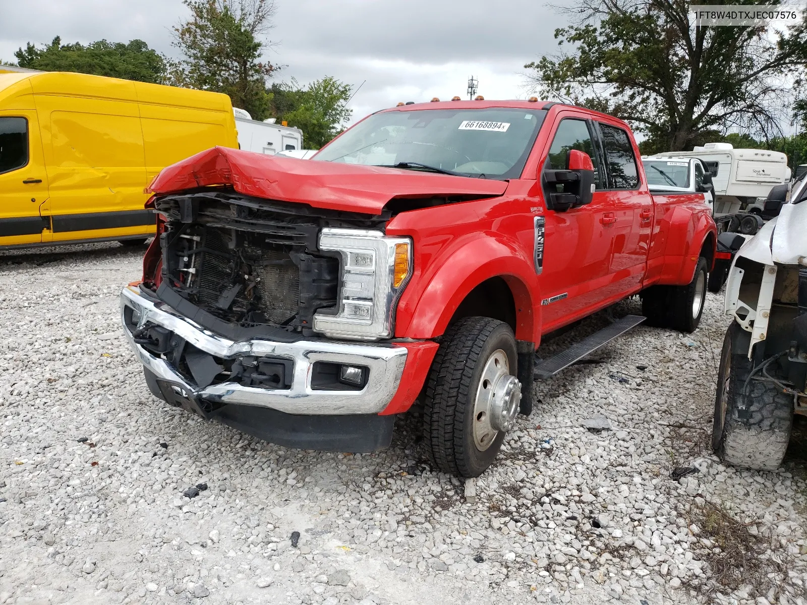 2018 Ford F450 Super Duty VIN: 1FT8W4DTXJEC07576 Lot: 66168894