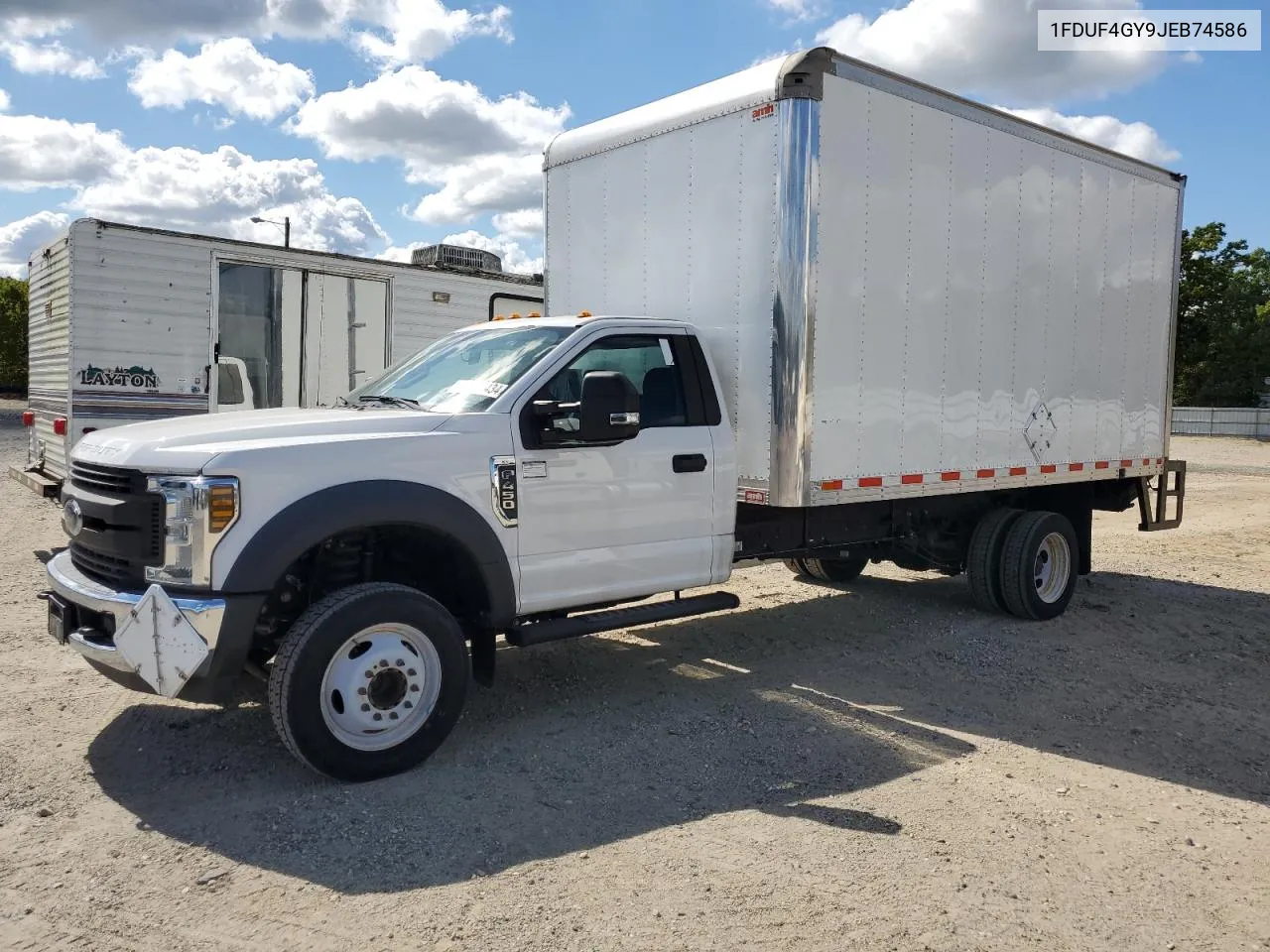 2018 Ford F450 Super Duty VIN: 1FDUF4GY9JEB74586 Lot: 71931434