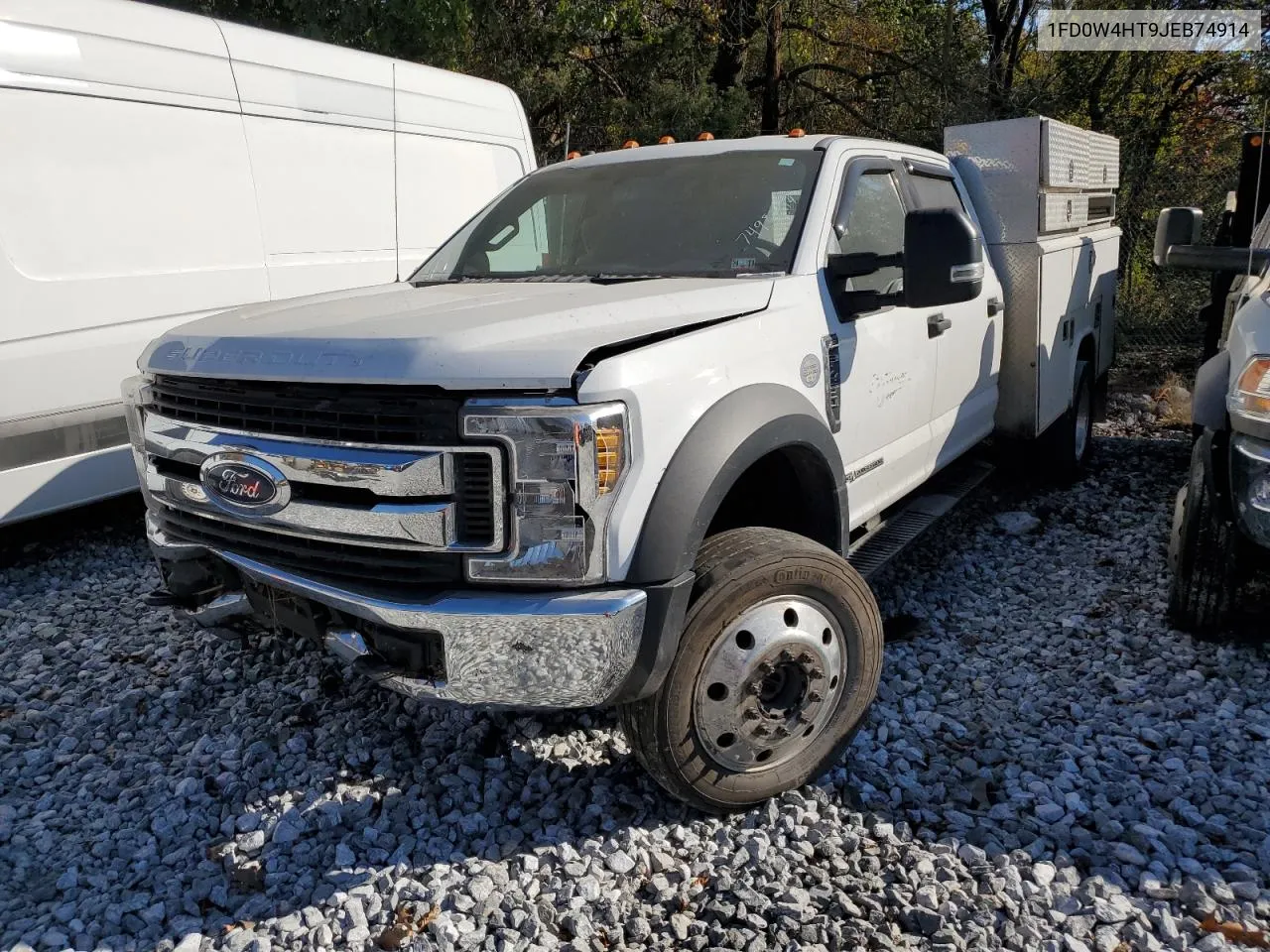 2018 Ford F450 Super Duty VIN: 1FD0W4HT9JEB74914 Lot: 74983414