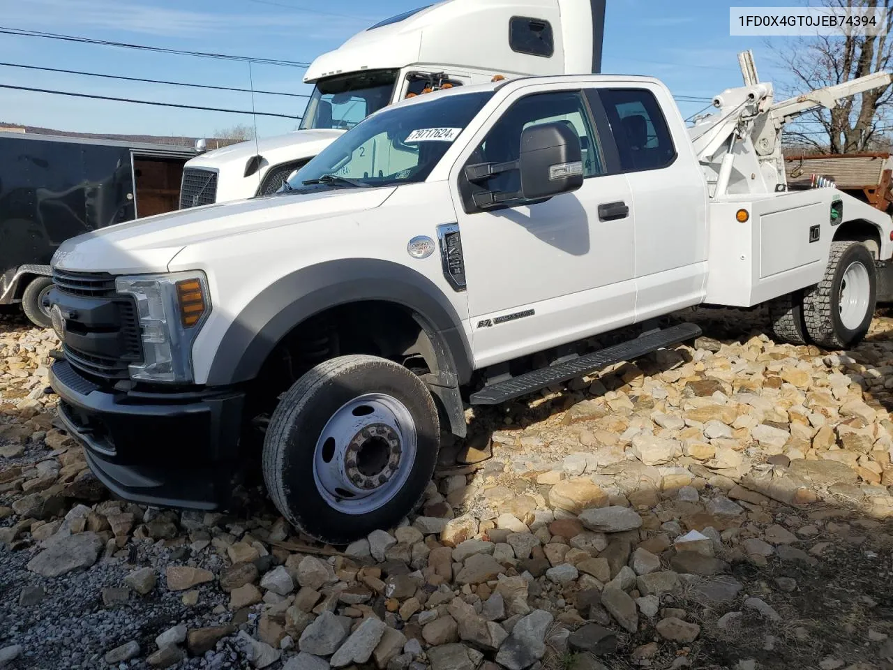 2018 Ford F450 Super Duty VIN: 1FD0X4GT0JEB74394 Lot: 79717624