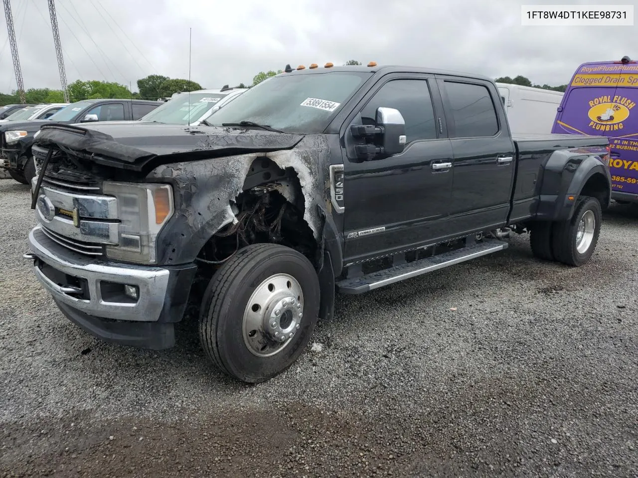 2019 Ford F450 Super Duty VIN: 1FT8W4DT1KEE98731 Lot: 53891554