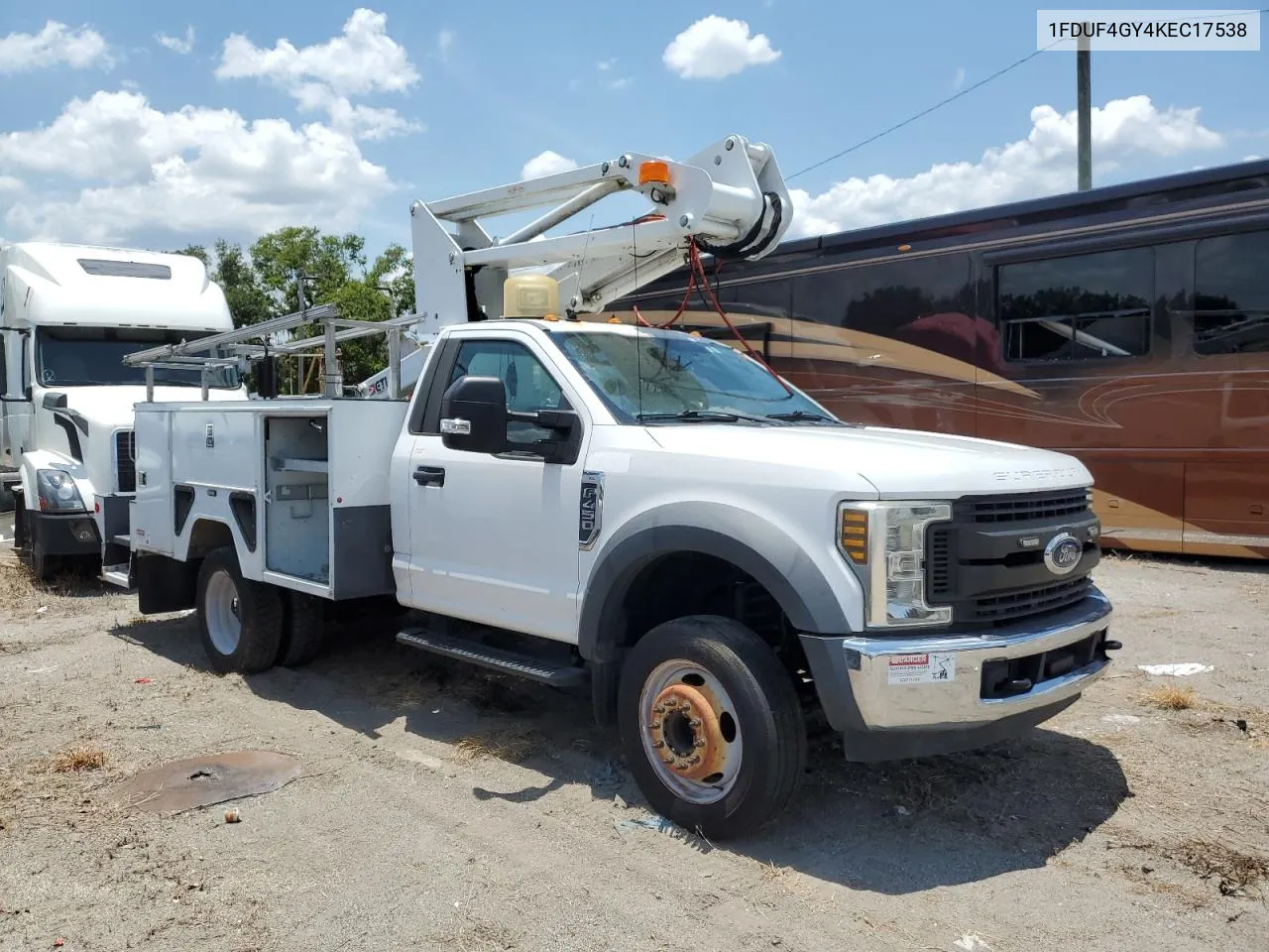 2019 Ford F450 Super Duty VIN: 1FDUF4GY4KEC17538 Lot: 57678374