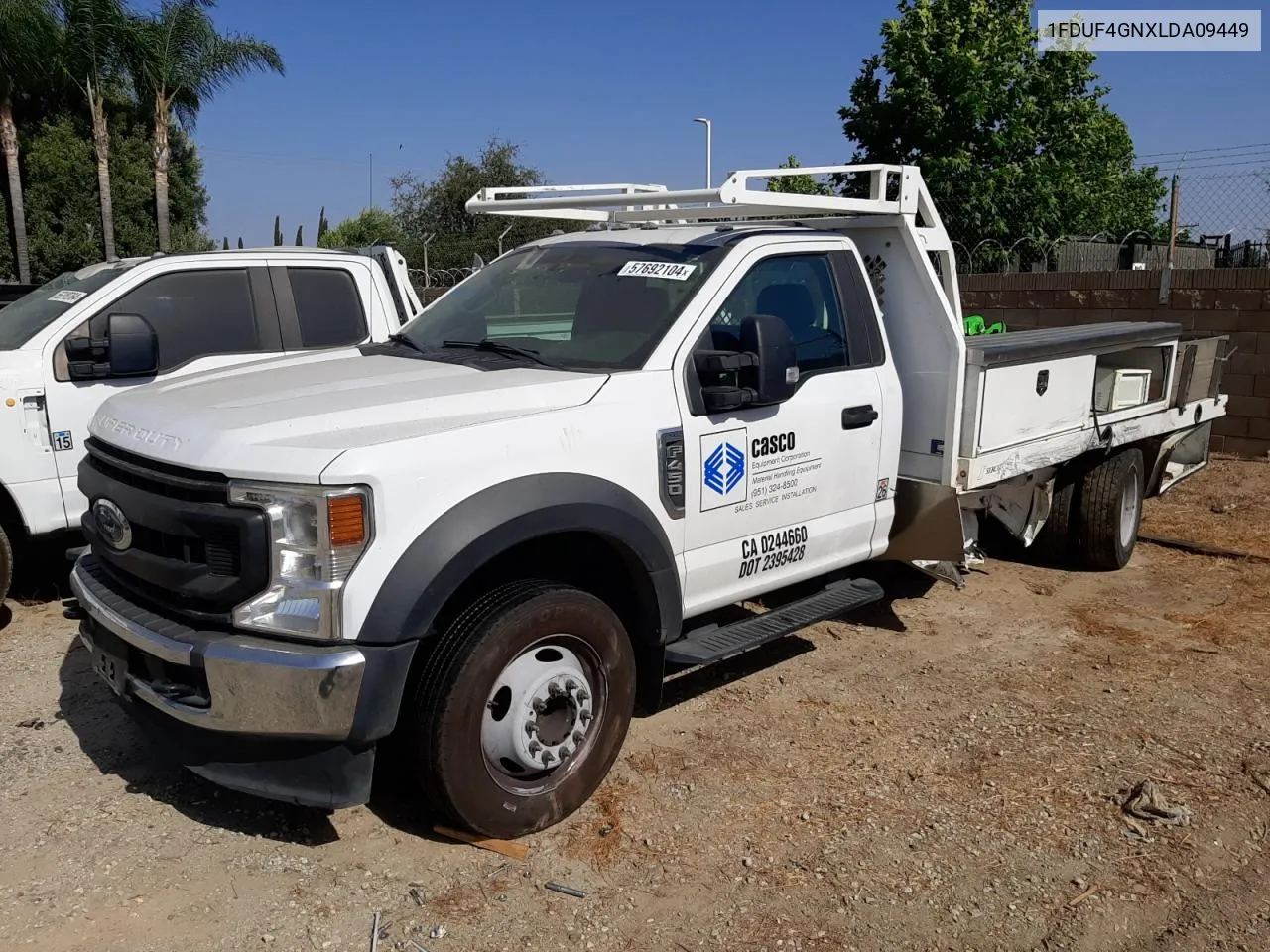 2020 Ford F450 Super Duty VIN: 1FDUF4GNXLDA09449 Lot: 57692104