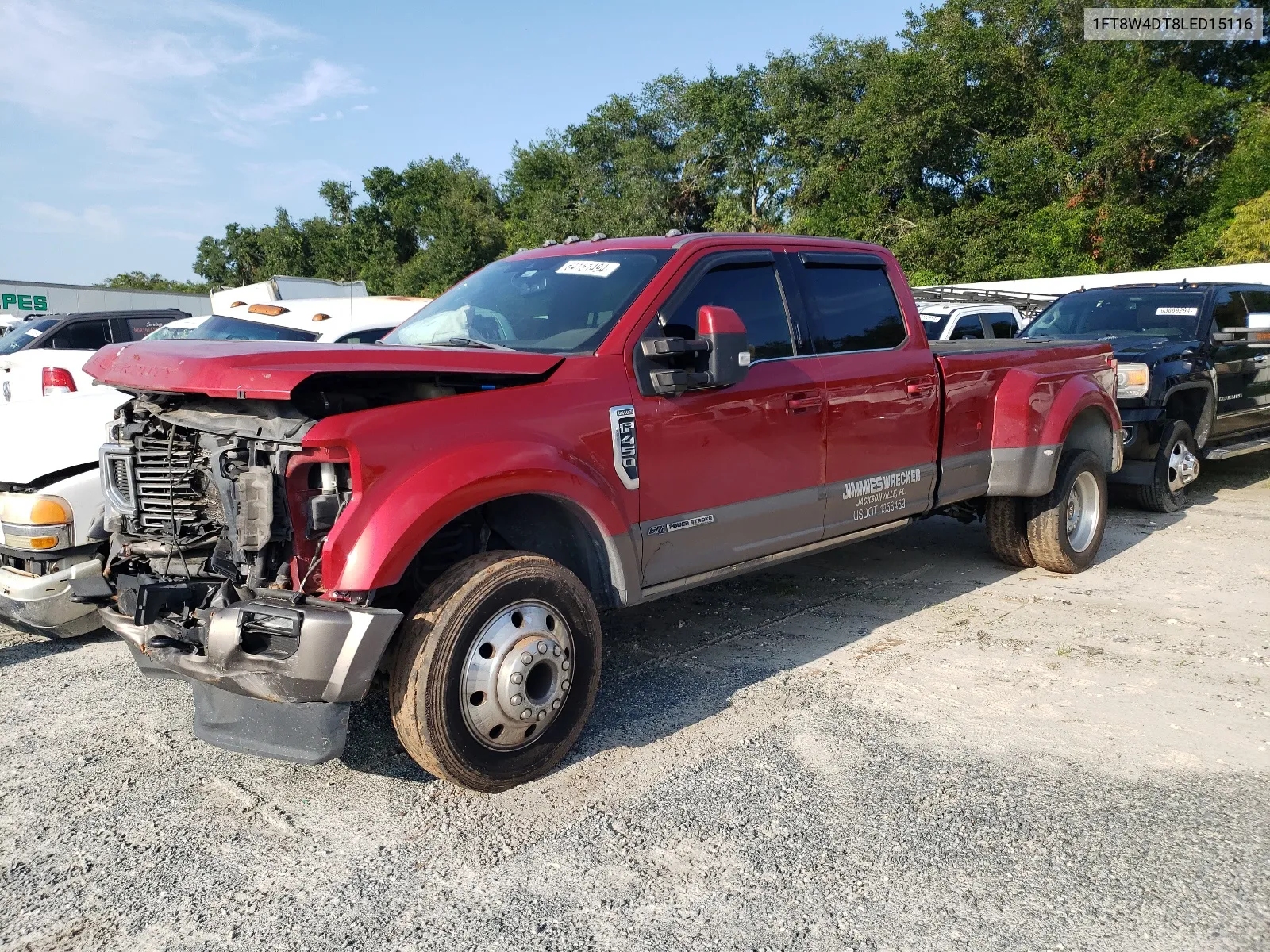 2020 Ford F450 Super Duty VIN: 1FT8W4DT8LED15116 Lot: 64151494