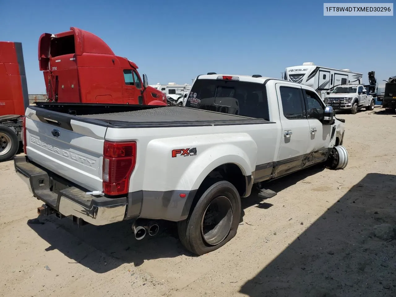 2021 Ford F450 Super Duty VIN: 1FT8W4DTXMED30296 Lot: 58483974