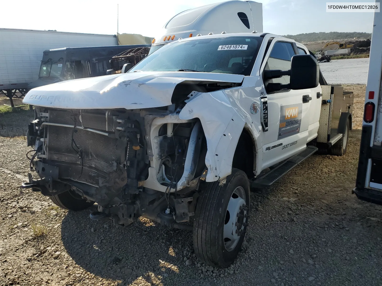 2021 Ford F450 Super Duty VIN: 1FD0W4HT0MEC12826 Lot: 62481074