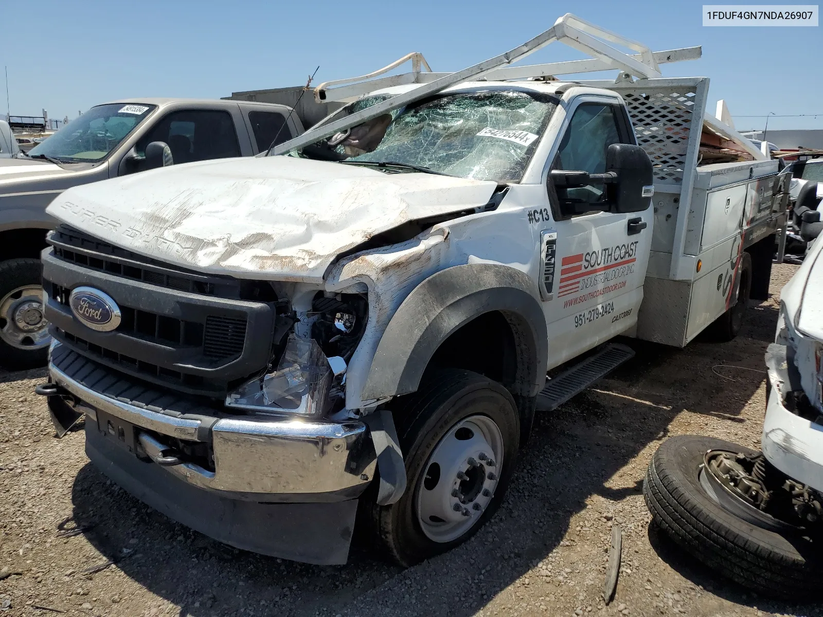 2022 Ford F450 Super Duty VIN: 1FDUF4GN7NDA26907 Lot: 54276544