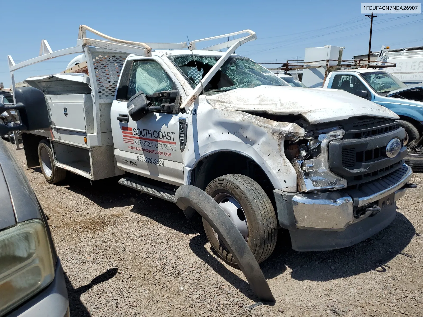 2022 Ford F450 Super Duty VIN: 1FDUF4GN7NDA26907 Lot: 54276544