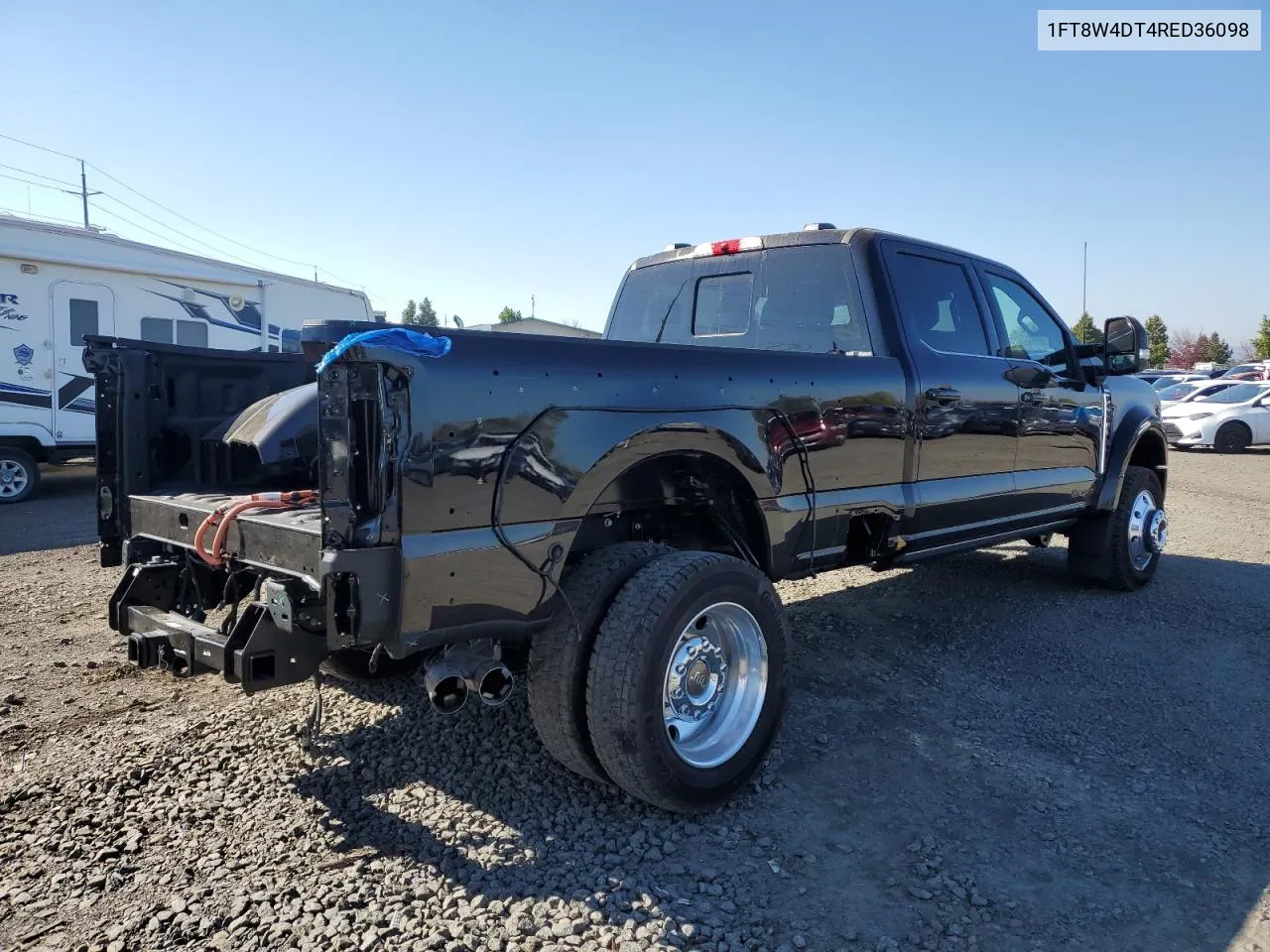 2024 Ford F450 Super Duty VIN: 1FT8W4DT4RED36098 Lot: 74339504