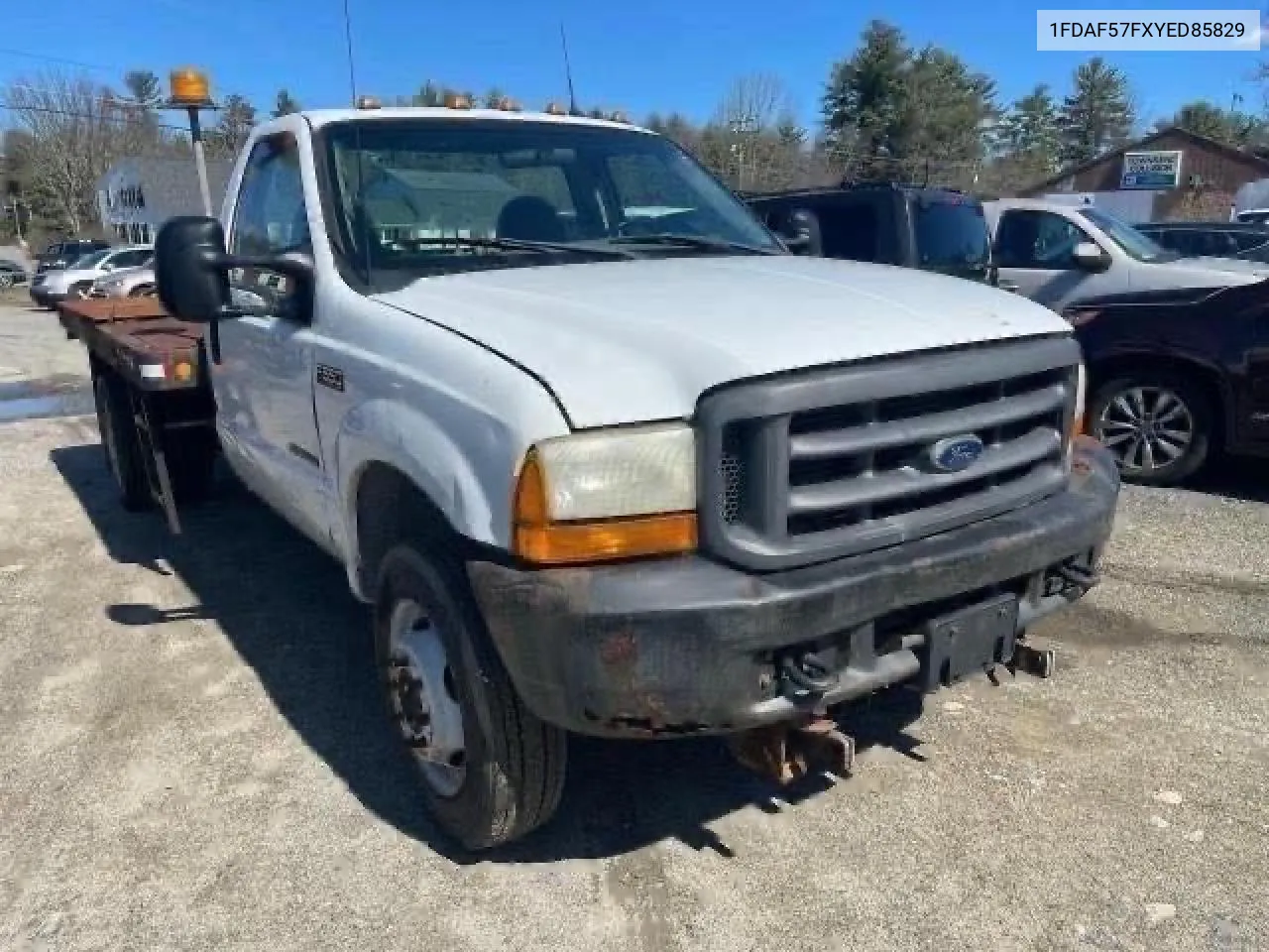 2000 Ford F550 Super Duty VIN: 1FDAF57FXYED85829 Lot: 75845784