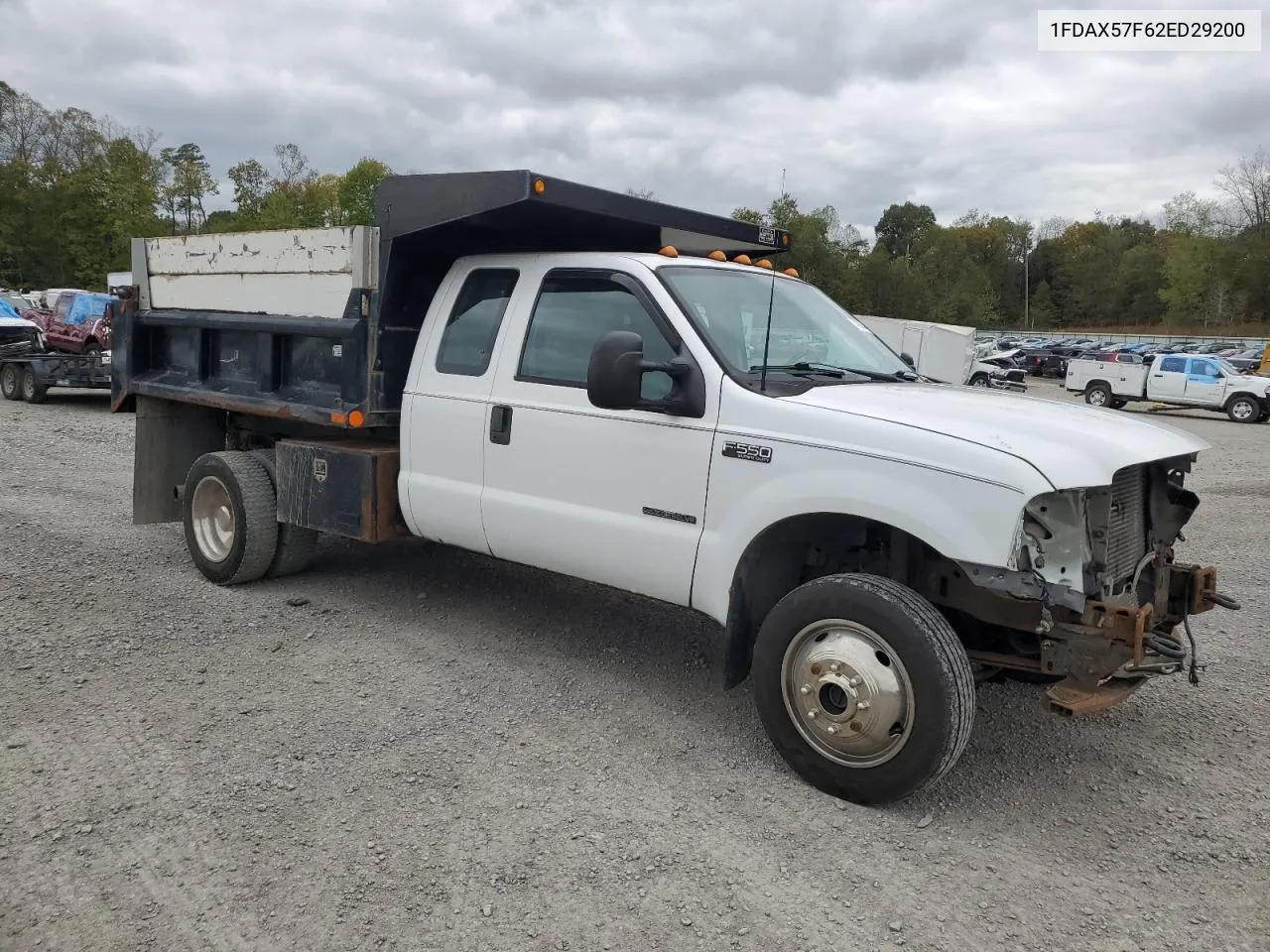 2002 Ford F550 Super Duty VIN: 1FDAX57F62ED29200 Lot: 74183834