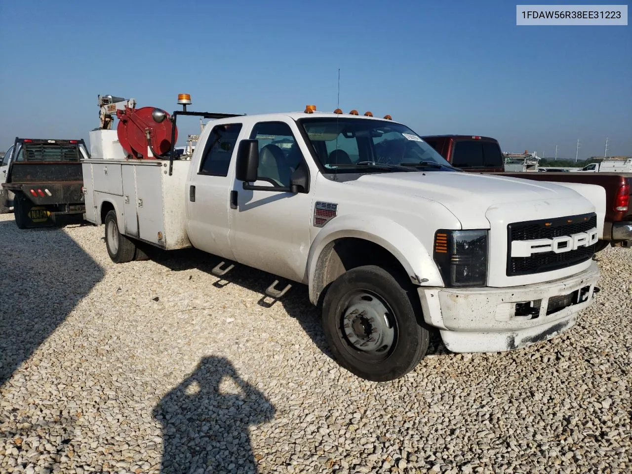 2008 Ford F550 Super Duty VIN: 1FDAW56R38EE31223 Lot: 57685994