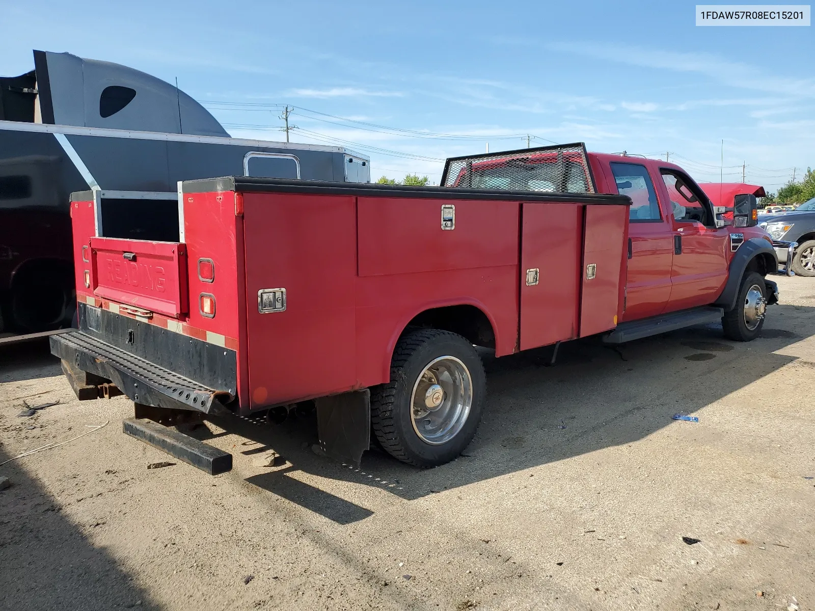 2008 Ford F550 Super Duty VIN: 1FDAW57R08EC15201 Lot: 68131404