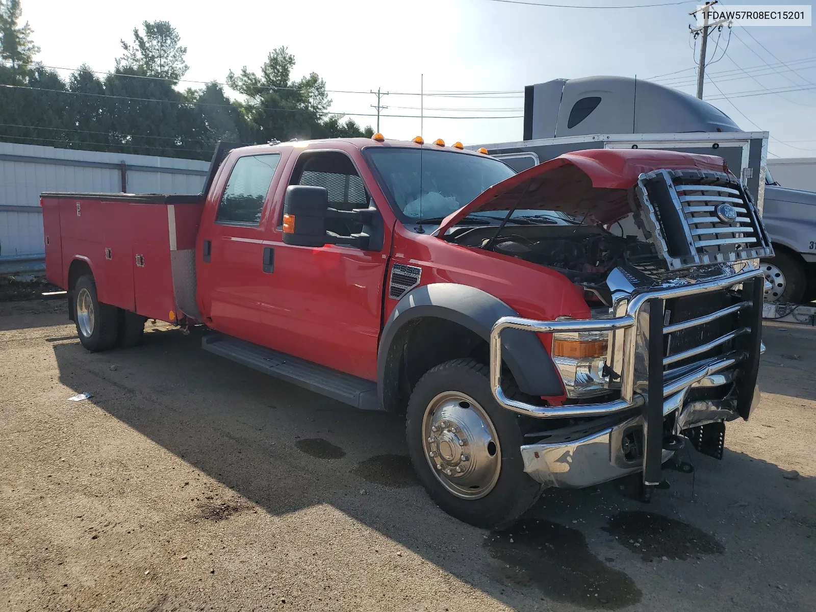 2008 Ford F550 Super Duty VIN: 1FDAW57R08EC15201 Lot: 68131404