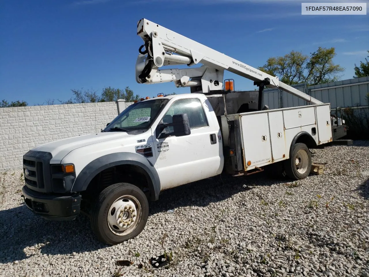 2008 Ford F550 Super Duty VIN: 1FDAF57R48EA57090 Lot: 71391034