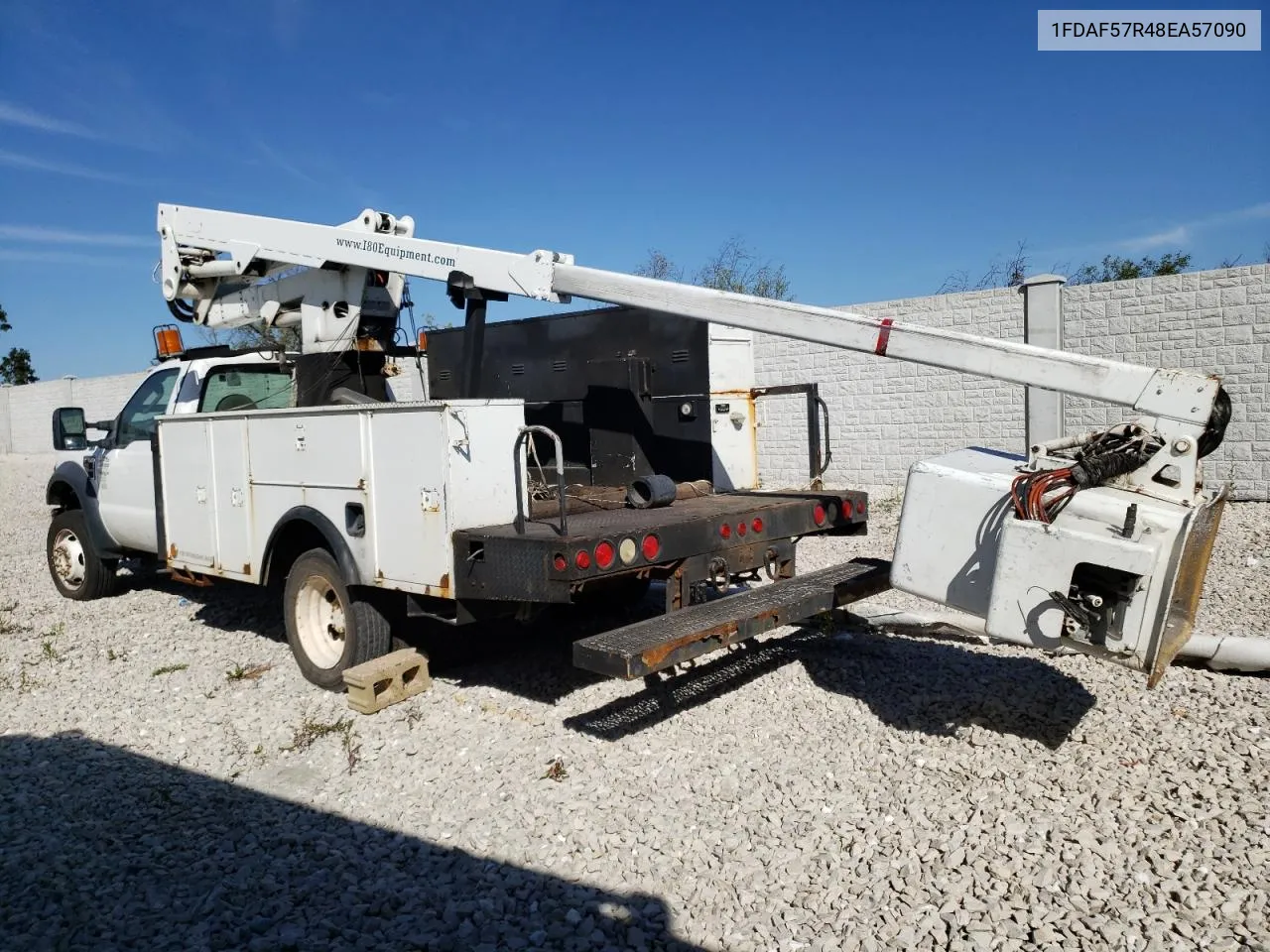 2008 Ford F550 Super Duty VIN: 1FDAF57R48EA57090 Lot: 71391034