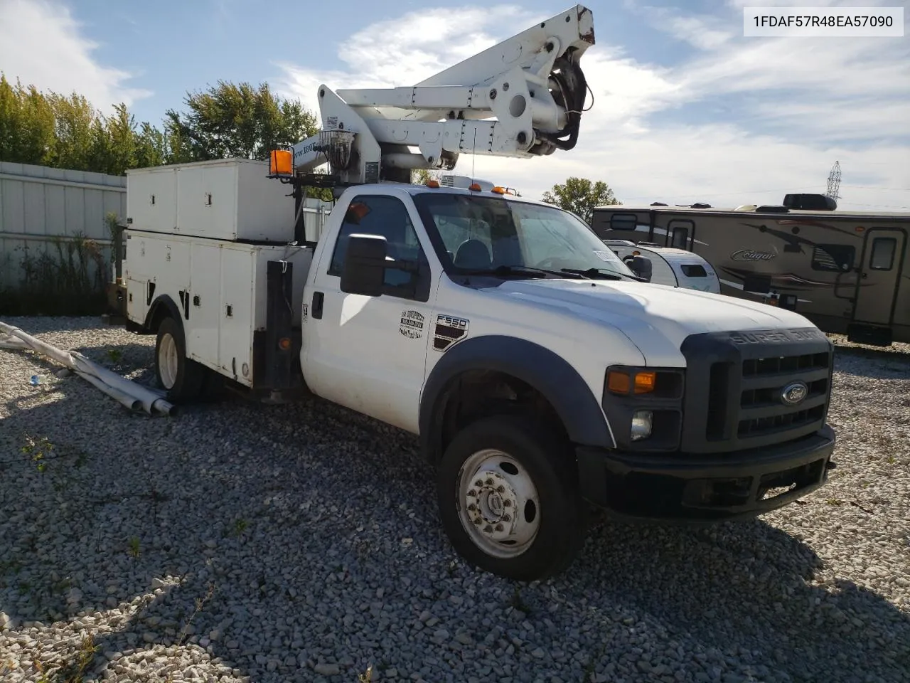 2008 Ford F550 Super Duty VIN: 1FDAF57R48EA57090 Lot: 71391034