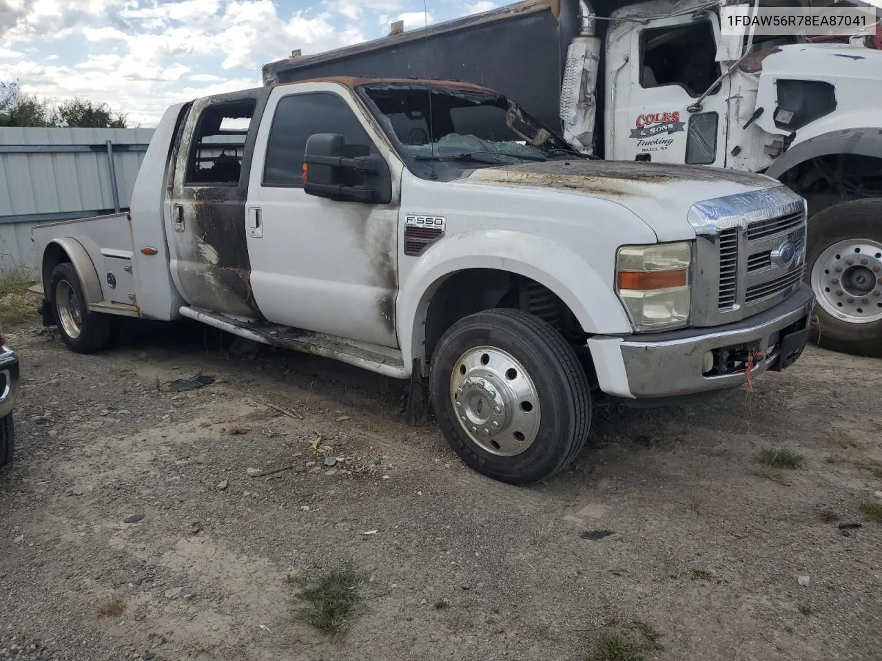 2008 Ford F550 Super Duty VIN: 1FDAW56R78EA87041 Lot: 71975604