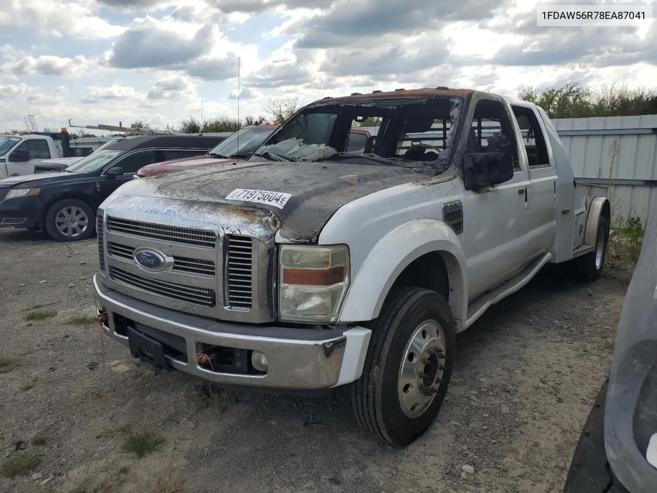 2008 Ford F550 Super Duty VIN: 1FDAW56R78EA87041 Lot: 71975604