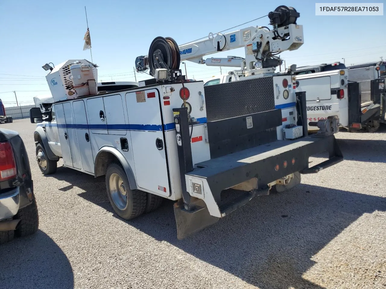 2008 Ford F550 Super Duty VIN: 1FDAF57R28EA71053 Lot: 72582214