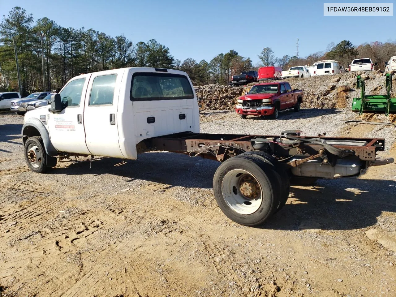 2008 Ford F550 Super Duty VIN: 1FDAW56R48EB59152 Lot: 75642034