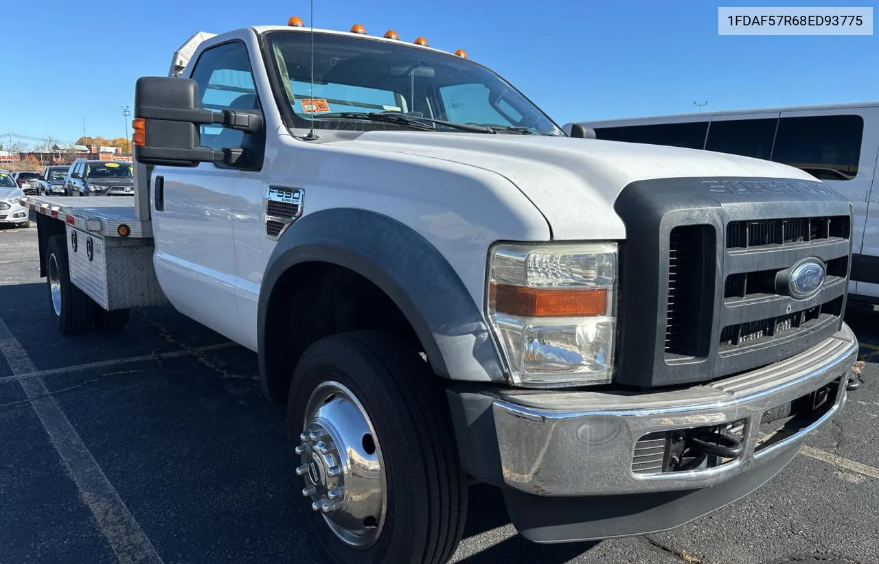 2008 Ford F550 Super Duty VIN: 1FDAF57R68ED93775 Lot: 78163484