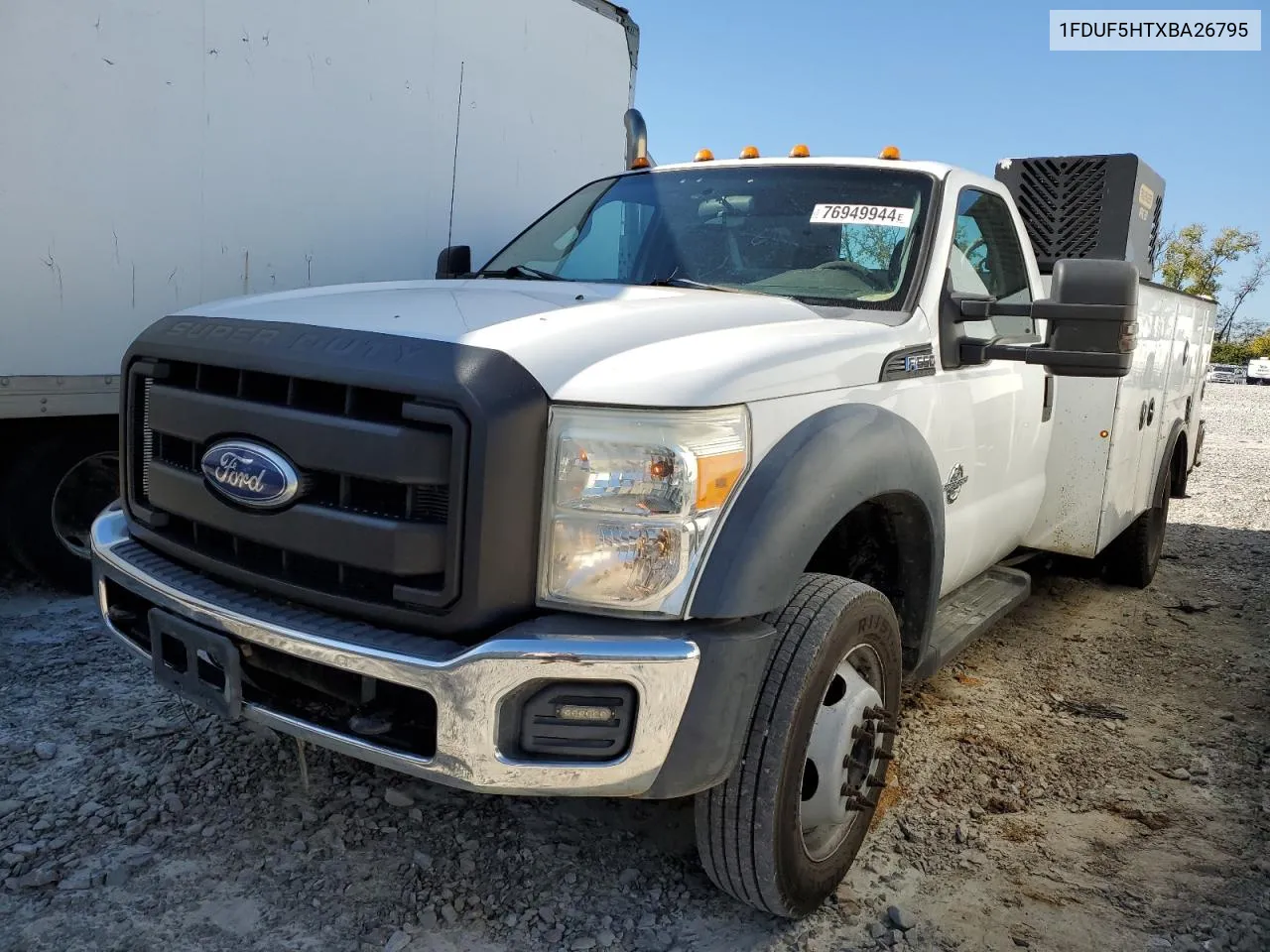 2011 Ford F550 Super VIN: 1FDUF5HTXBA26795 Lot: 76949944