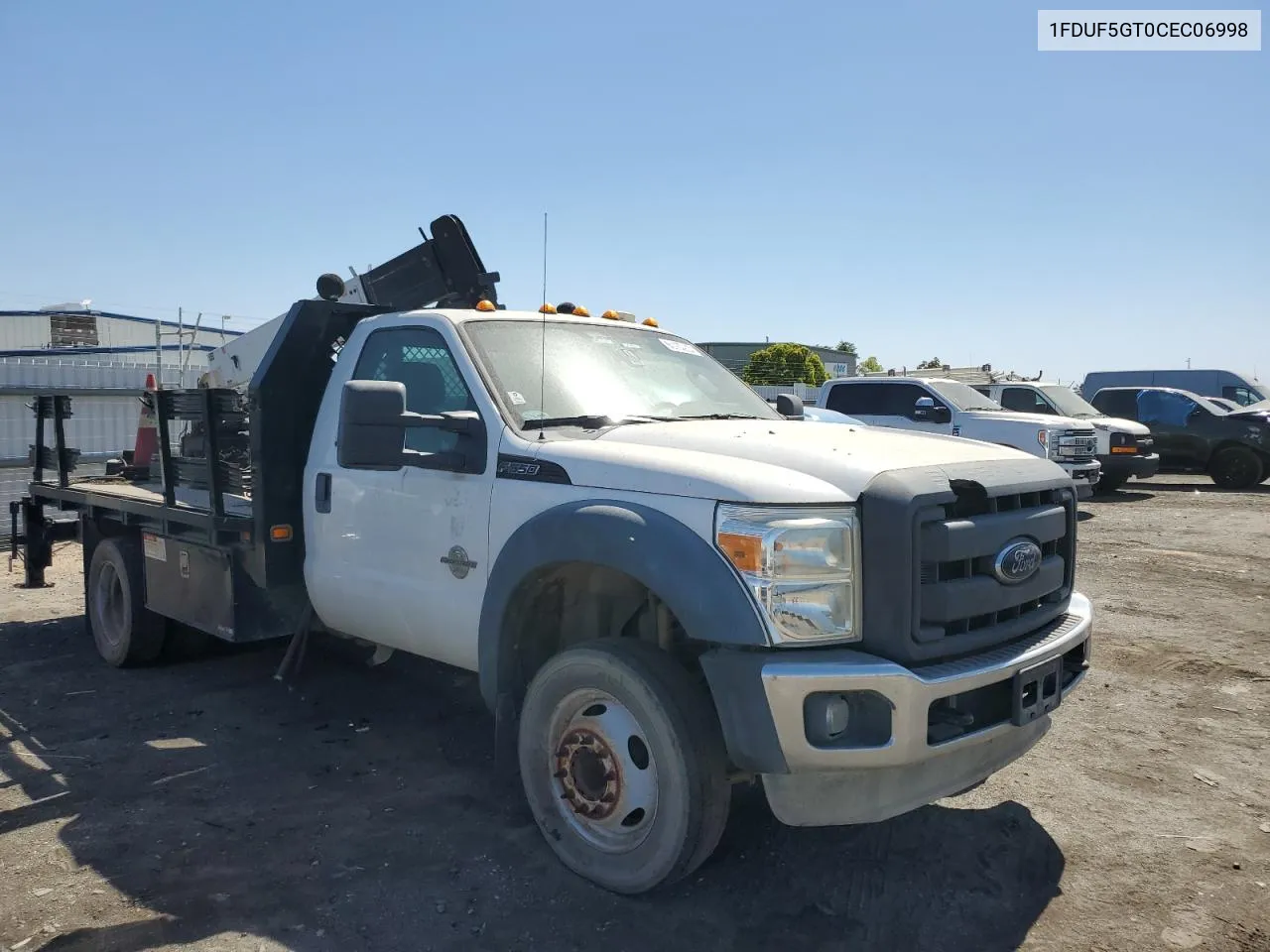 2012 Ford F550 Super Duty VIN: 1FDUF5GT0CEC06998 Lot: 70654964