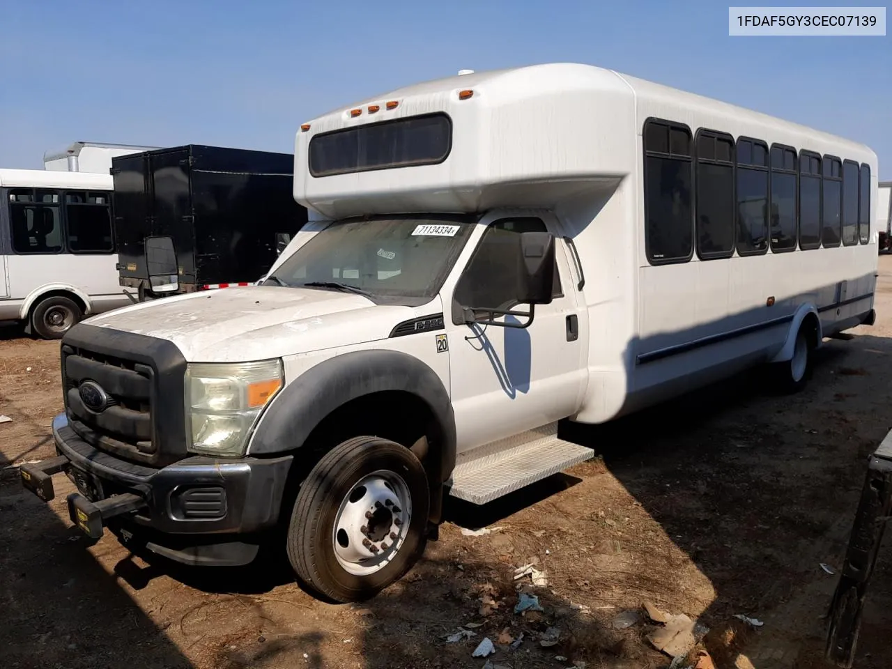 2012 Ford F550 Super Duty VIN: 1FDAF5GY3CEC07139 Lot: 71134334