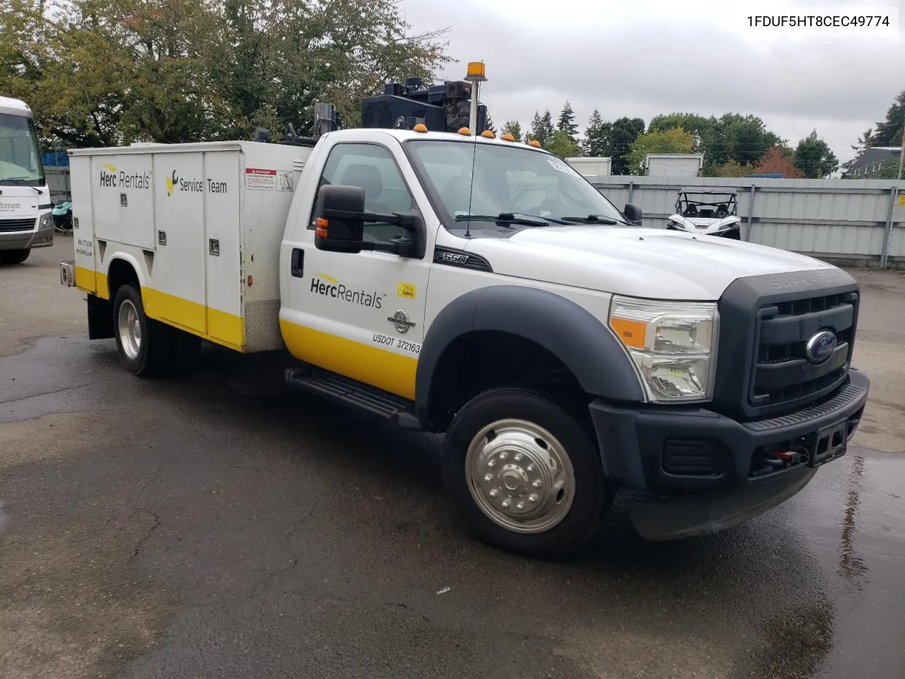 2012 Ford F550 Super Duty VIN: 1FDUF5HT8CEC49774 Lot: 75250104