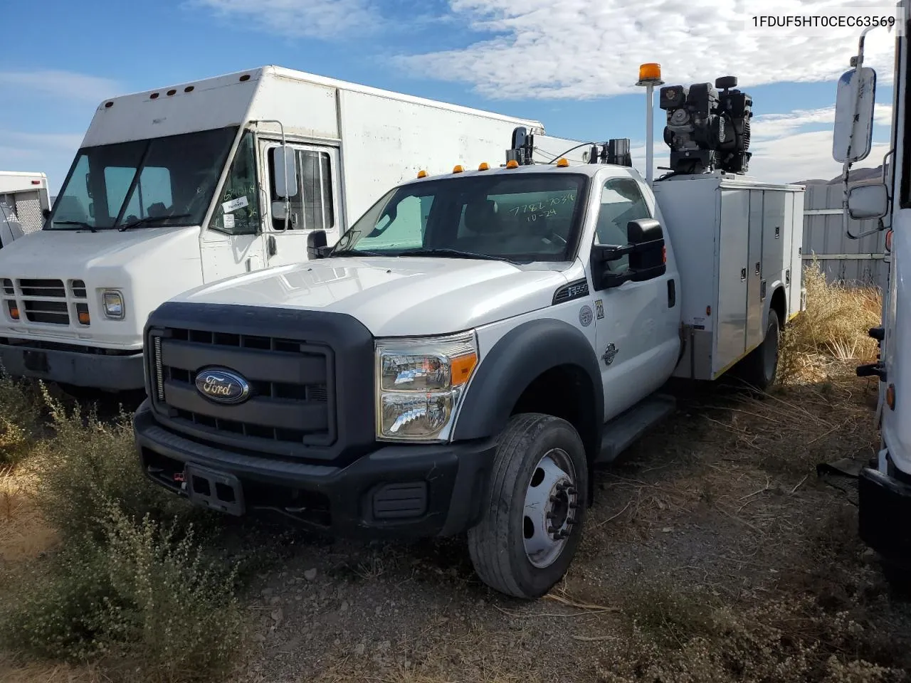 2012 Ford F550 Super Duty VIN: 1FDUF5HT0CEC63569 Lot: 77827034