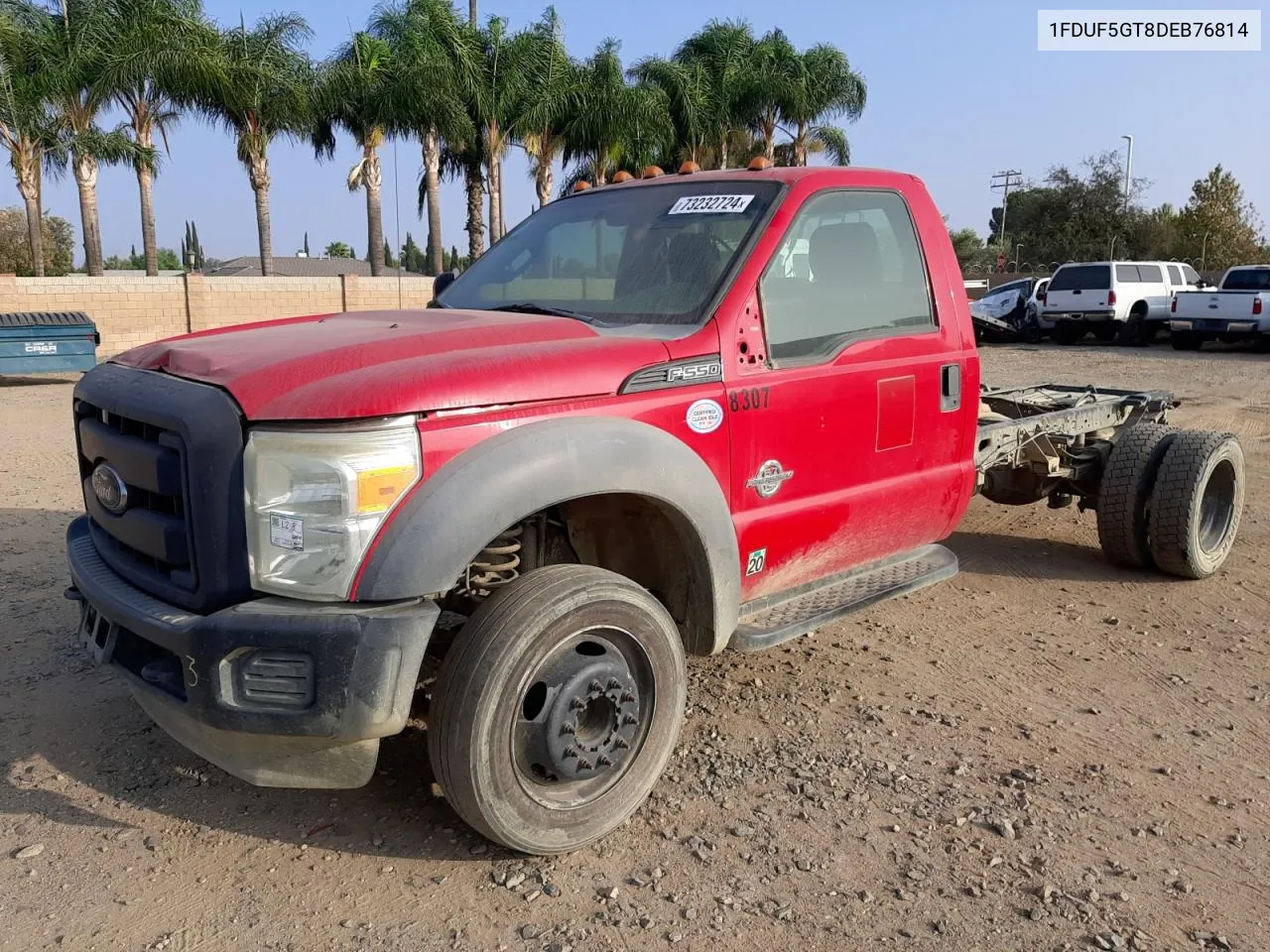 2013 Ford F550 Super Duty VIN: 1FDUF5GT8DEB76814 Lot: 73232724