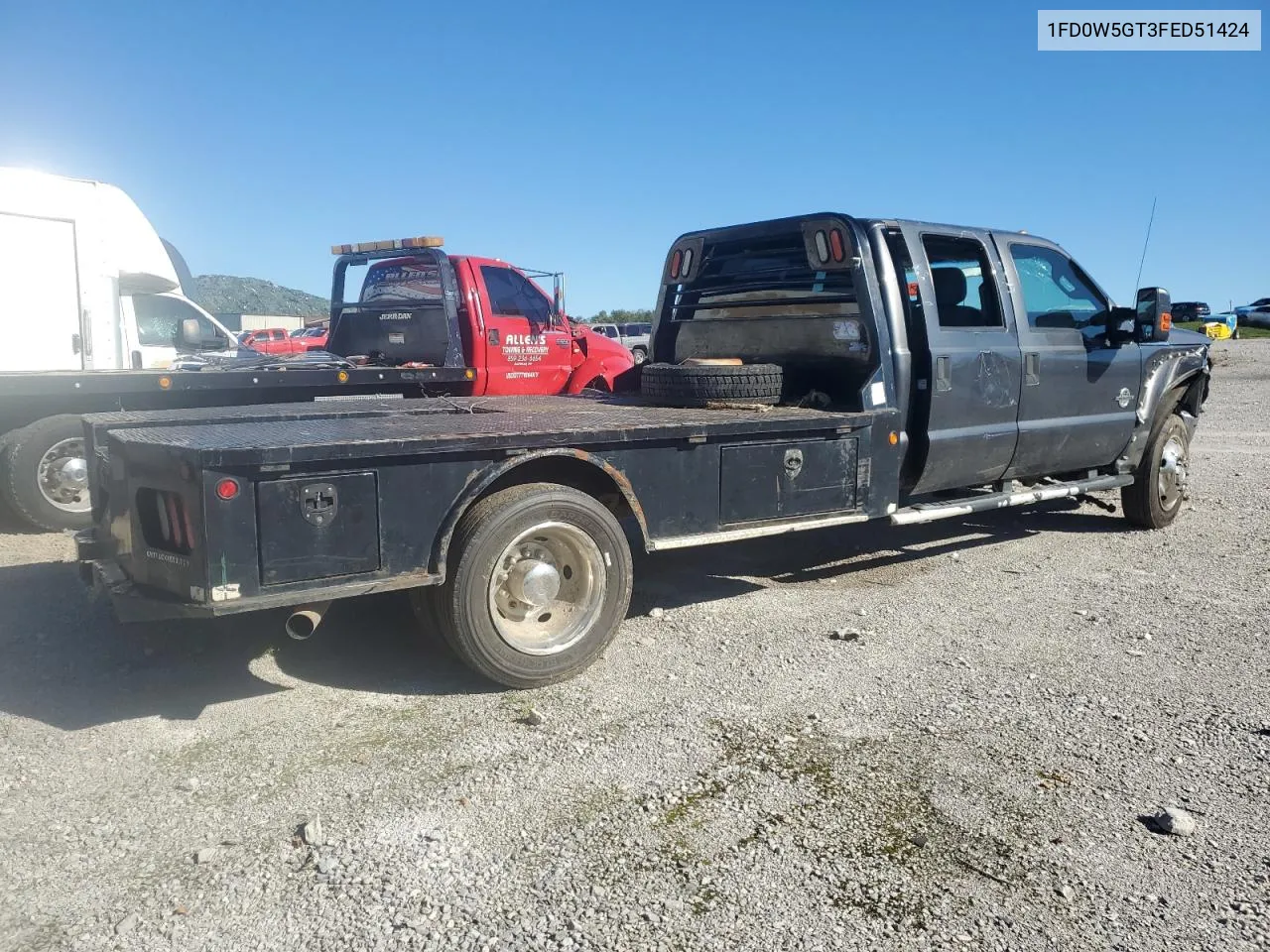 2015 Ford F550 Super Duty VIN: 1FD0W5GT3FED51424 Lot: 73092204