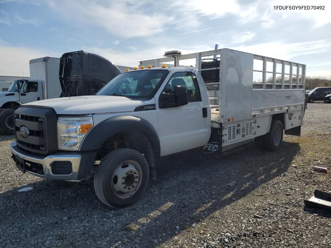 2015 Ford F550 Super Duty VIN: 1FDUF5GY9FED70492 Lot: 77594244