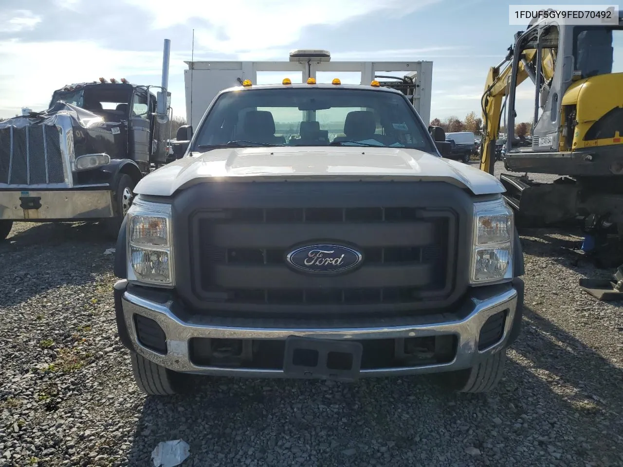 2015 Ford F550 Super Duty VIN: 1FDUF5GY9FED70492 Lot: 77594244