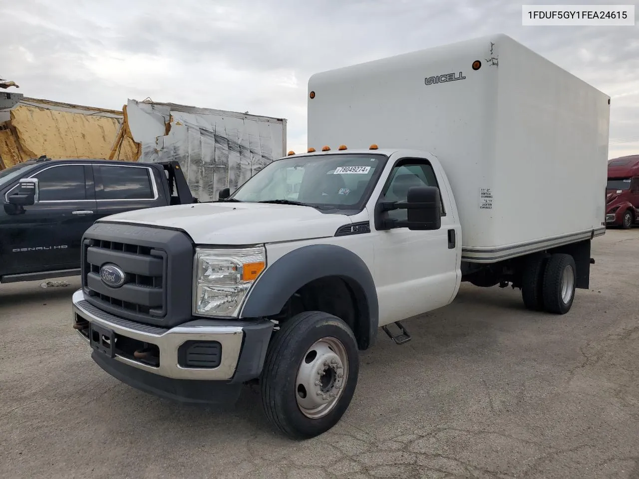 2015 Ford F550 Super Duty VIN: 1FDUF5GY1FEA24615 Lot: 78049274