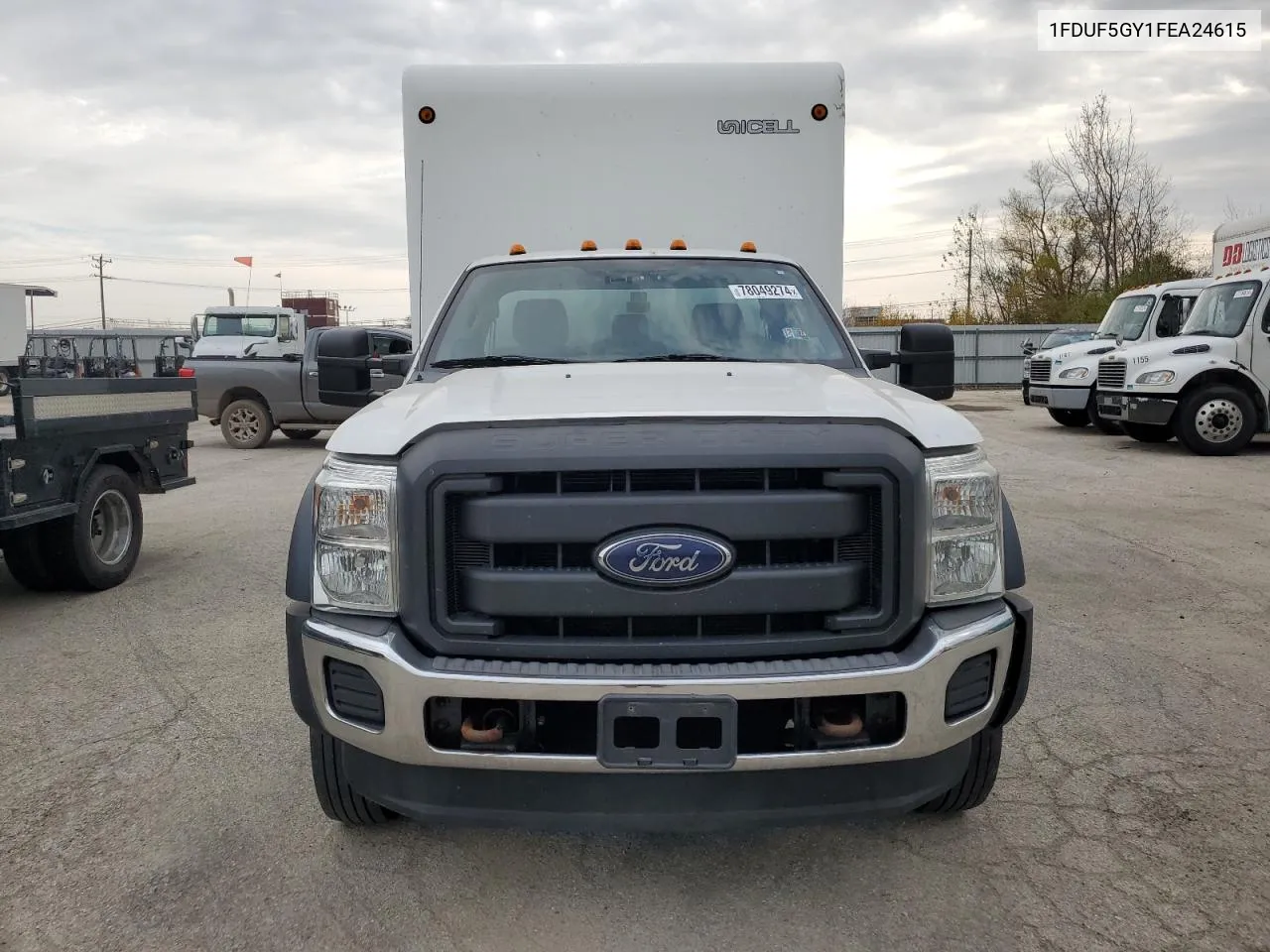 2015 Ford F550 Super Duty VIN: 1FDUF5GY1FEA24615 Lot: 78049274