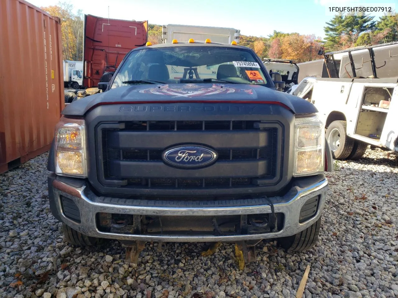 2016 Ford F550 Super Duty VIN: 1FDUF5HT3GED07912 Lot: 75745894