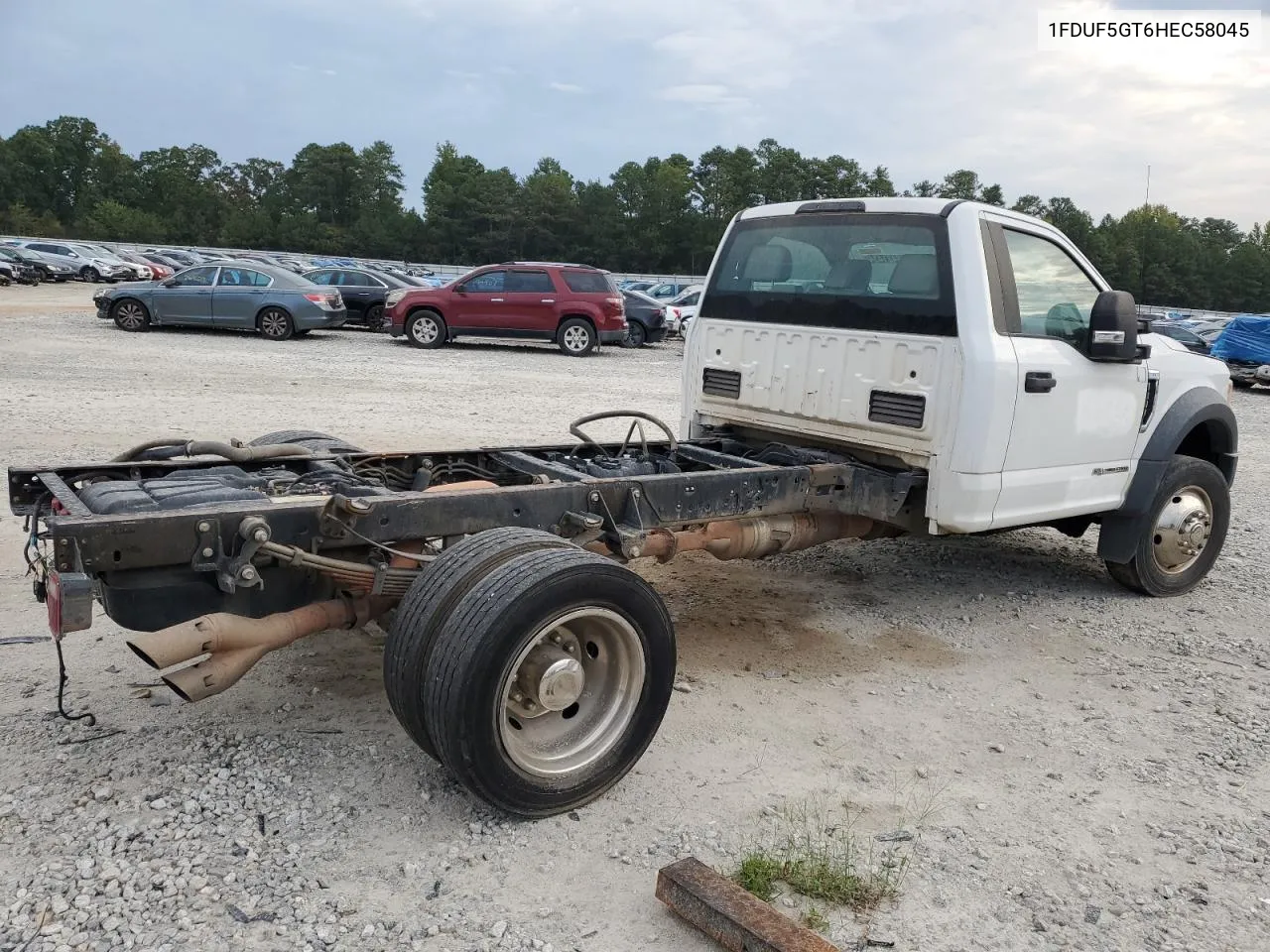 2017 Ford F550 Super Duty VIN: 1FDUF5GT6HEC58045 Lot: 68421434