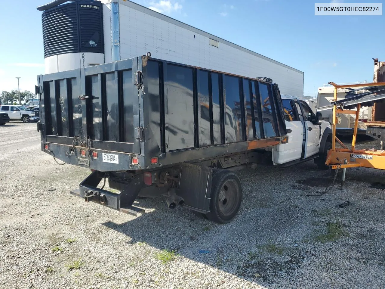 2017 Ford F550 Super Duty VIN: 1FD0W5GT0HEC82274 Lot: 71652964