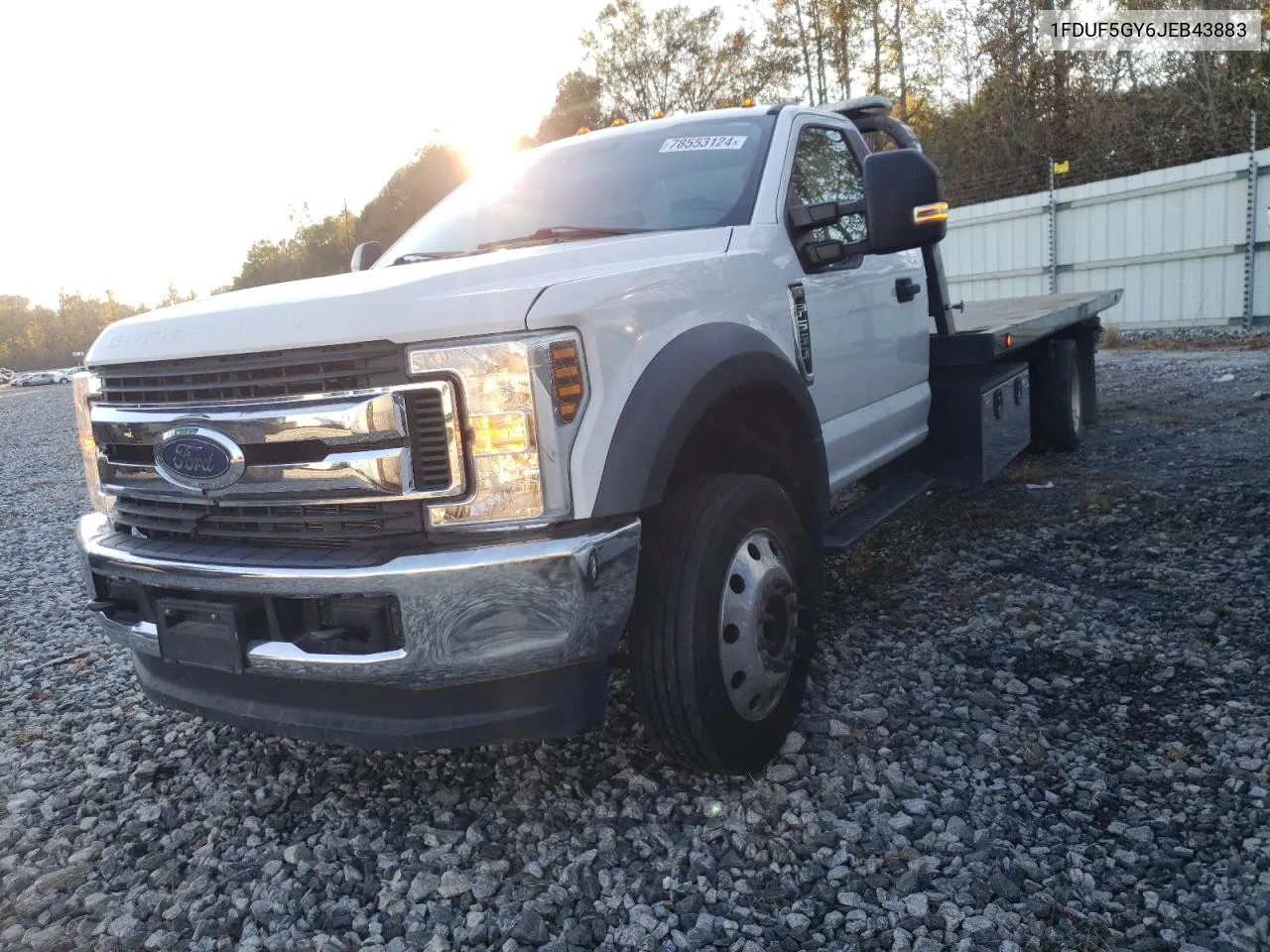 2018 Ford F550 Super Duty VIN: 1FDUF5GY6JEB43883 Lot: 78553124