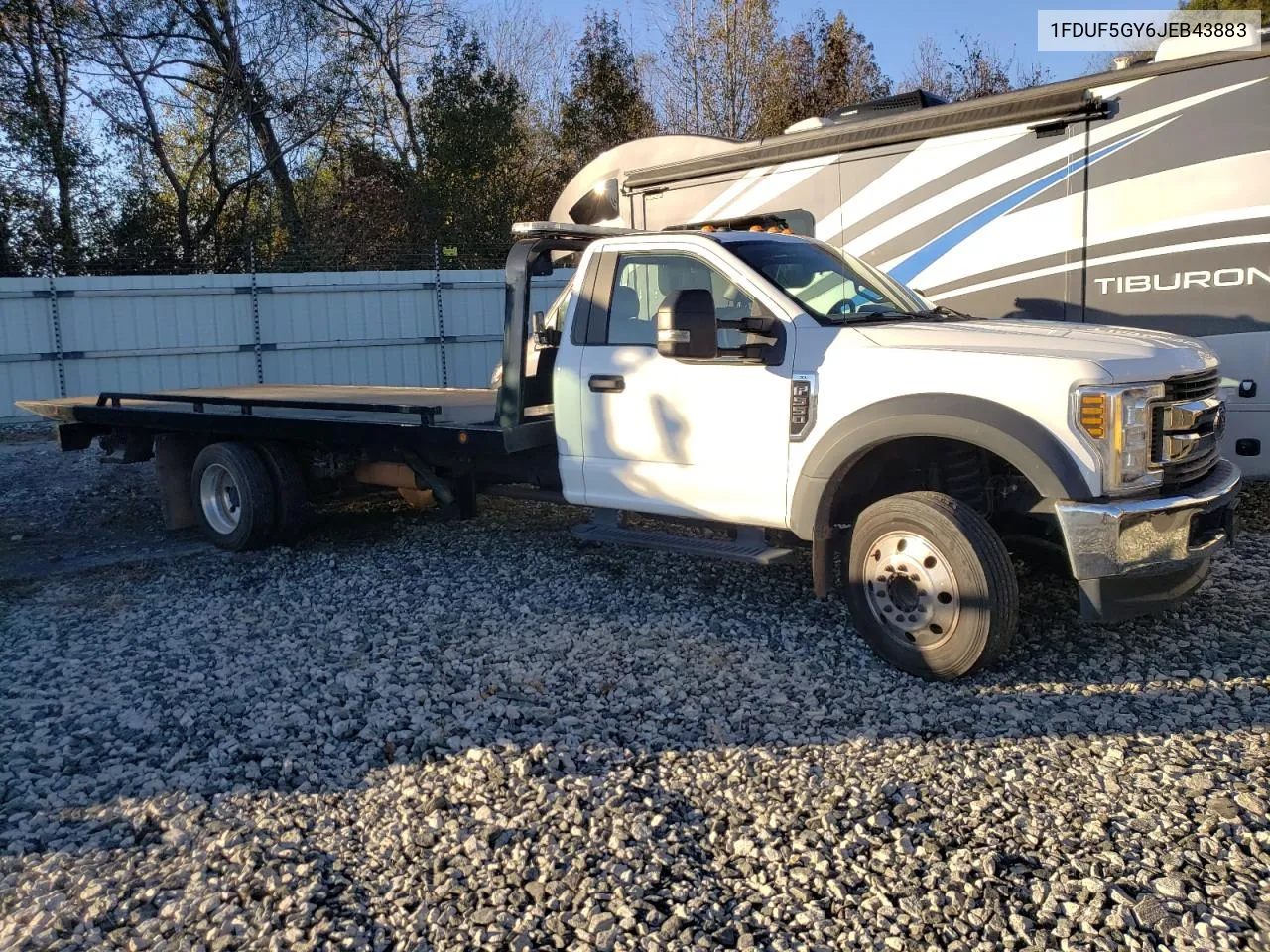 2018 Ford F550 Super Duty VIN: 1FDUF5GY6JEB43883 Lot: 78553124