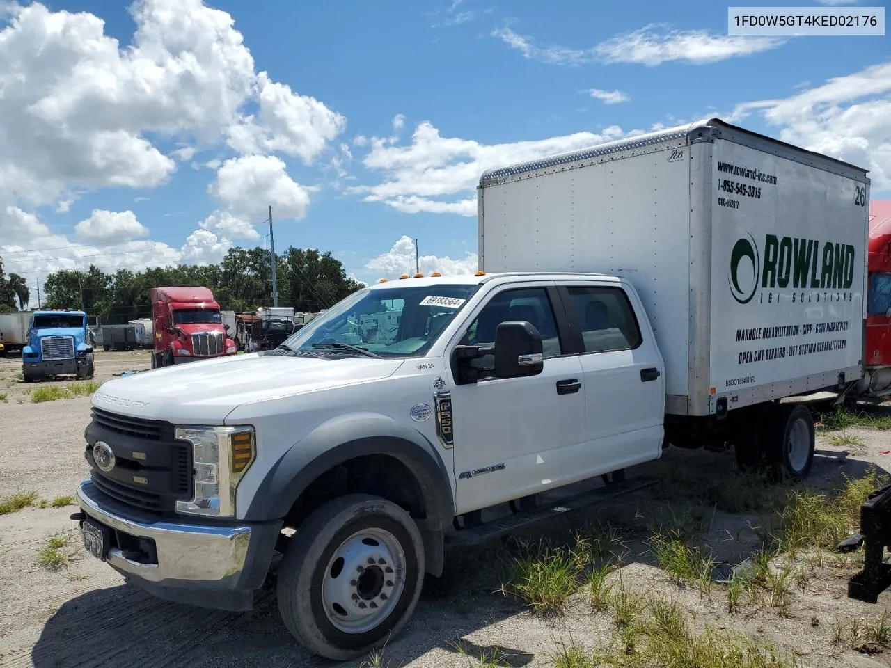 2019 Ford F550 Super Duty VIN: 1FD0W5GT4KED02176 Lot: 69183564