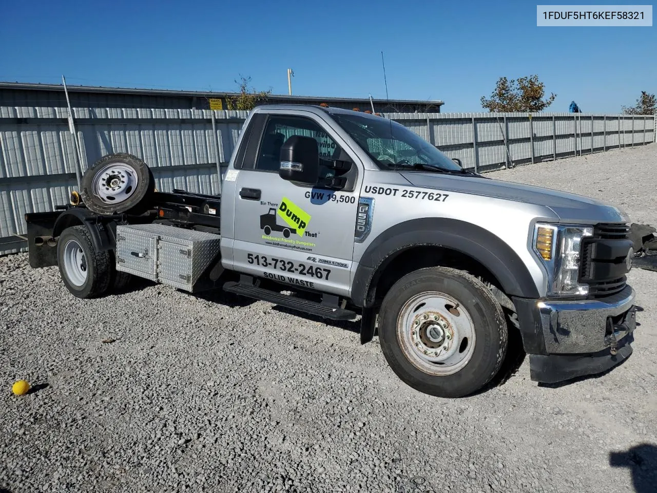 2019 Ford F550 Super Duty VIN: 1FDUF5HT6KEF58321 Lot: 73599414