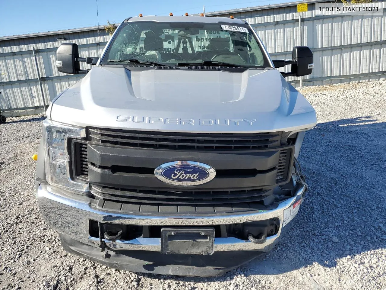 2019 Ford F550 Super Duty VIN: 1FDUF5HT6KEF58321 Lot: 73599414