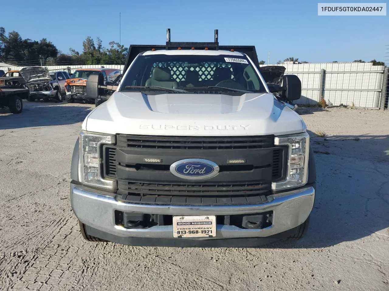 2019 Ford F550 Super Duty VIN: 1FDUF5GT0KDA02447 Lot: 77065544