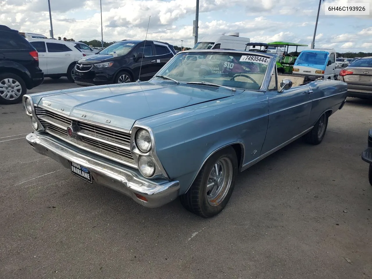 1966 Ford Fairlane VIN: 6H46C193926 Lot: 74935444